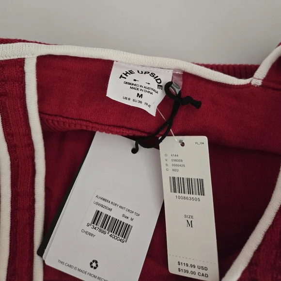 NWT The Upside x Anthropologie Rory Bra Top - Picture 4 of 6